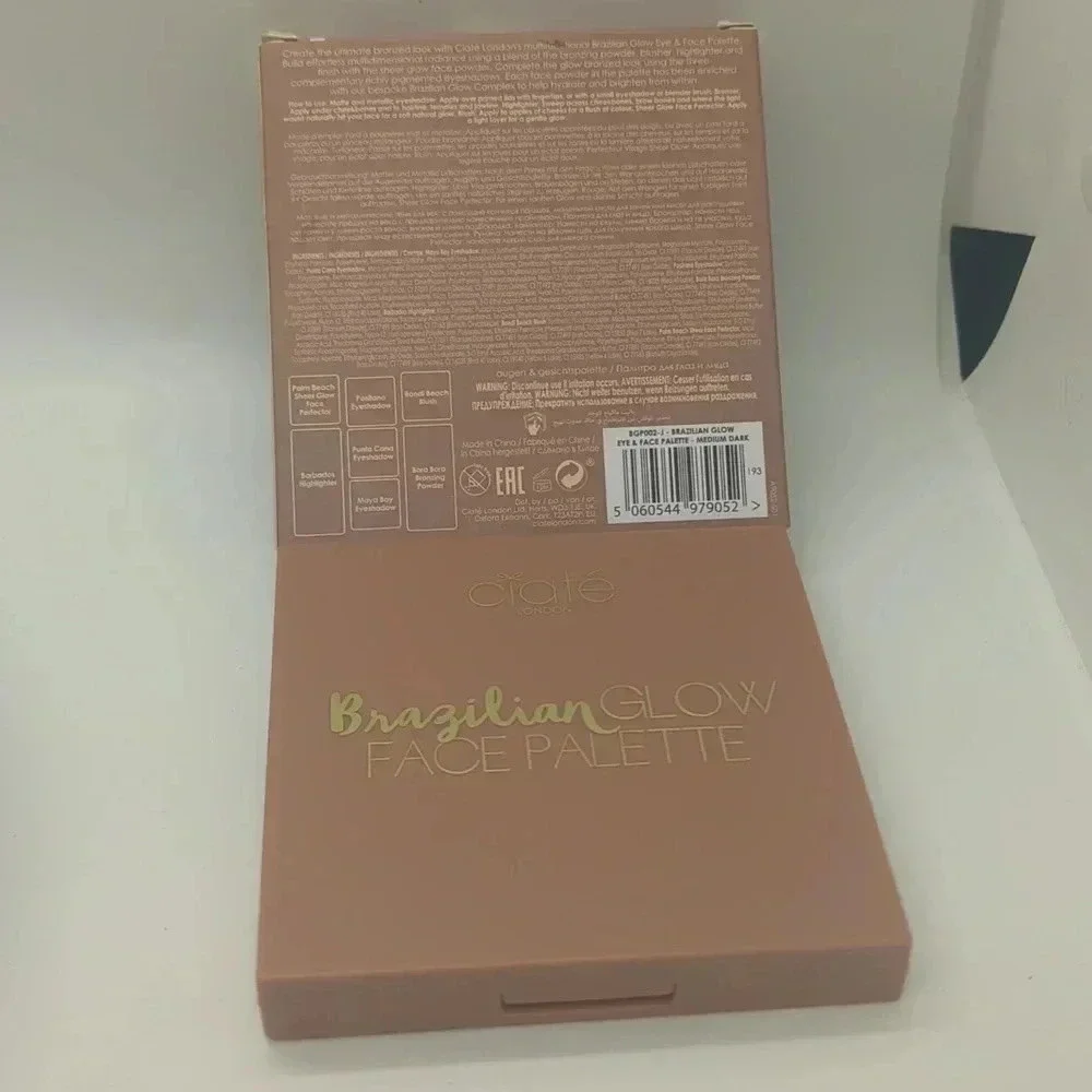 NIB Ciate London Brazilian Glow Face Palette in Medium Dark
